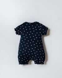 US Polo Assn. Kız Bebek Pike Tulum %100 Pamuk – Kalpli Desenli, Kısa Kollu Yazlık Bebek Tulum - 14