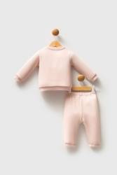 U.S. Polo Assn. Kız Bebek Pudra 3 İplik Alt Üst Takım - Thumbnail