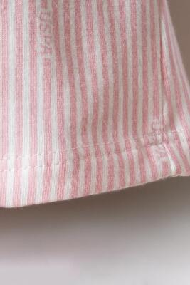 U.S. Polo Assn. Kız Bebek Şort T-Shirt Takım , Yazlık Bebek Takımı  - 5