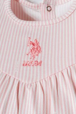 U.S. Polo Assn. Kız Bebek Şort T-Shirt Takım , Yazlık Bebek Takımı  - 2