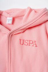 U.S. Polo Assn. Kız Bebek Waffle Bornoz %100 Pamuk - 12