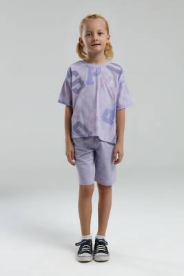 U.S. Polo Assn. - U.S. Polo Assn Kız Çocuk Bermuda Alt Üst Takım, %100 pamuk (1)