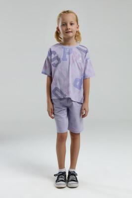 U.S. Polo Assn Kız Çocuk Bermuda Alt Üst Takım, %100 pamuk - 2