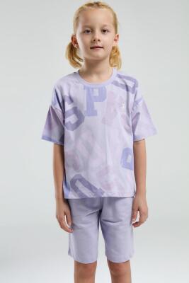U.S. Polo Assn Kız Çocuk Bermuda Alt Üst Takım, %100 pamuk - 3