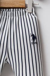 U.S. Polo Assn. Lacivert Erkek Bebek Alt Üst Takım, %100 Pamuklu, Çizgili - Thumbnail