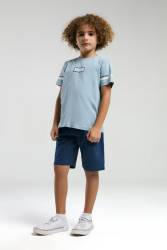 U.S. Polo Assn Penye Süprem Dokuma Çocuk Bermuda Takım, %100 Pamuk - Thumbnail