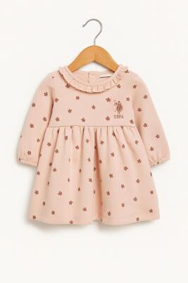 U.S. Polo Assn. Pudra Kaşkorse Kız Bebek Elbise - 1