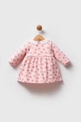 U.S. Polo Assn. Uzunkol %100 Pamuklu Kalpli Kız Bebek Elbise - Thumbnail