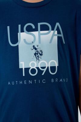 U.S. Polo Assn Yazı Basklı Erkek Çocuk Şortlu Takım, %100 Pamuk Yazlık Tişört & Bermuda Şort Takım - 12