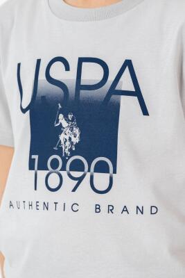 U.S. Polo Assn Yazı Basklı Erkek Çocuk Şortlu Takım, %100 Pamuk Yazlık Tişört & Bermuda Şort Takım - 15