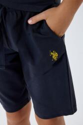 U.S. Polo Assn Yazı Basklı Erkek Çocuk Şortlu Takım, %100 Pamuk Yazlık Tişört & Bermuda Şort Takım - 6