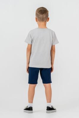 U.S. Polo Assn Yazı Basklı Erkek Çocuk Şortlu Takım, %100 Pamuk Yazlık Tişört & Bermuda Şort Takım - 16