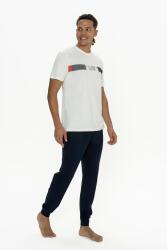 U.S. Polo Erkek %100 Pamuk Pijama Takım, Dar Paça, Bisiklet Yaka, Kısakol, Cep Detaylı - 2