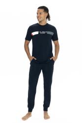 U.S. Polo Erkek %100 Pamuk Pijama Takım, Dar Paça, Bisiklet Yaka, Kısakol, Cep Detaylı - 7