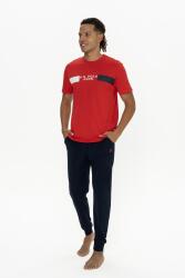 U.S. Polo Erkek %100 Pamuk Pijama Takım, Dar Paça, Bisiklet Yaka, Kısakol, Cep Detaylı - 6