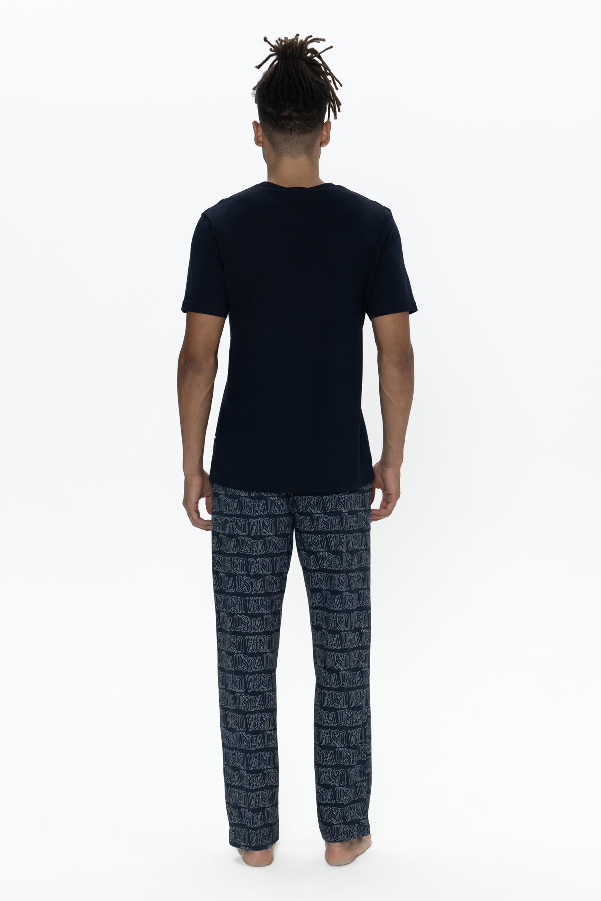U.S. Polo Erkek %100 Pamuklu T-shirt Pijama ve Şort Takım