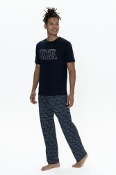 U.S. Polo Erkek %100 Pamuklu T-shirt Pijama ve Şort Takım - 6