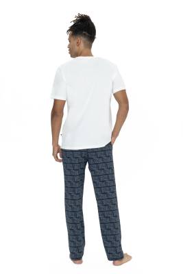 U.S. Polo Erkek 3'lü Pijama Takım, T-shirt Pijama ve Şort Takım, %100 Pamuk - 4