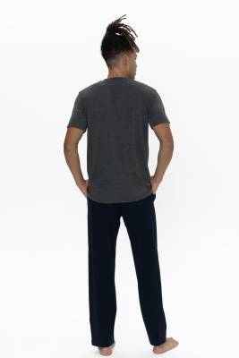 U.S. Polo Assn. - Us Polo Erkek Büyük Beden Pijama Takım, Bisiklet Yaka Düğmeli, Cep Detaylı (1)