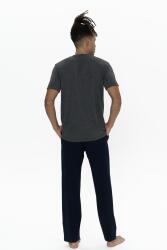 Us Polo Erkek Büyük Beden Pijama Takım, Bisiklet Yaka Düğmeli, Cep Detaylı - 2