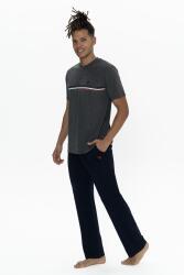 Us Polo Erkek Büyük Beden Pijama Takım, Bisiklet Yaka Düğmeli, Cep Detaylı - 3