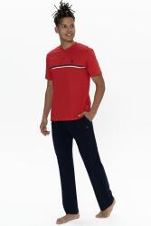 Us Polo Erkek Büyük Beden Pijama Takım, Bisiklet Yaka Düğmeli, Cep Detaylı - 5