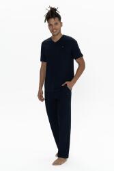 Us Polo Erkek Büyük Beden Pijama Takım, V Yaka Düğmeli, Cep Detaylı - 8