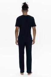 Us Polo Erkek Büyük Beden Pijama Takım, V Yaka Düğmeli, Cep Detaylı - 9