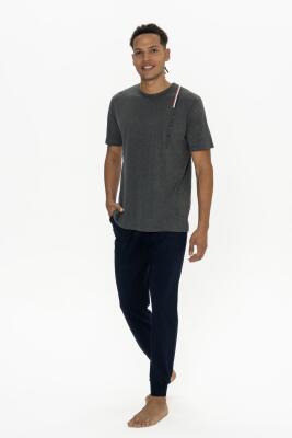 U.S. Polo Erkek Dar Paça Cepli Pijama Takım, Bisiklet Yaka, Kısakollu Pijama Takım - 1