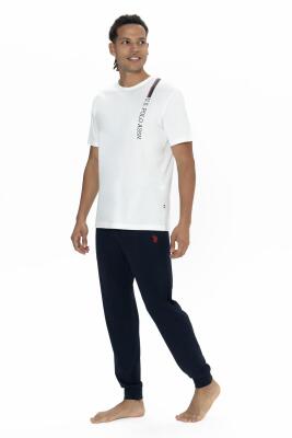 U.S. Polo Erkek Dar Paça Cepli Pijama Takım, Bisiklet Yaka, Kısakollu Pijama Takım - 5