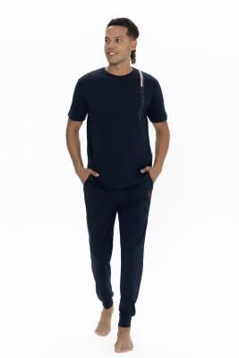 U.S. Polo Erkek Dar Paça Cepli Pijama Takım, Bisiklet Yaka, Kısakollu Pijama Takım - 7
