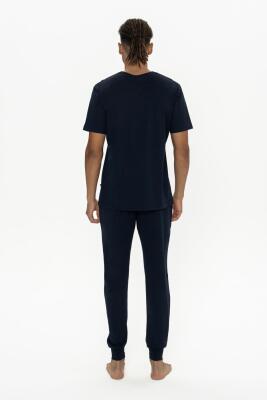 U.S. Polo Erkek Dar Paça Cepli Pijama Takım, Bisiklet Yaka, Kısakollu Pijama Takım - 9