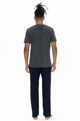 U.S. Polo Assn. - U.S. Polo Erkek Düz Paça Cepli Pijama Takım, Bisiklet Yaka, Kısakollu Pijama Takım (1)