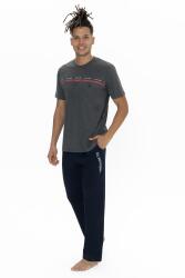 U.S. Polo Erkek Düz Paça Cepli Pijama Takım, Bisiklet Yaka, Kısakollu Pijama Takım - 1