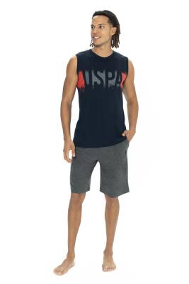 U.S. Polo Assn. - U.S. Polo Erkek Kolsuz T-shirt Ve Şort Takım (1)