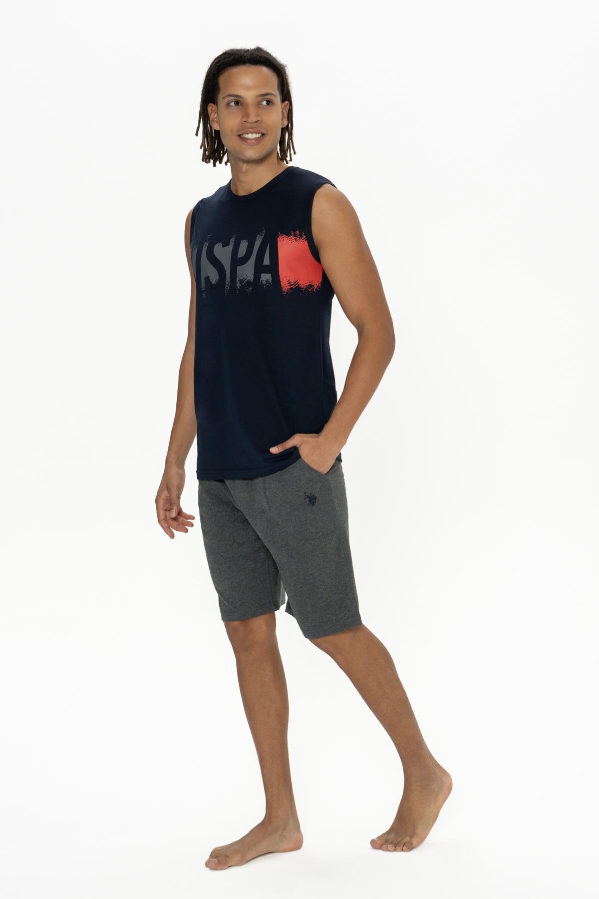 U.S. Polo Erkek Kolsuz T-shirt Ve Şort Takım