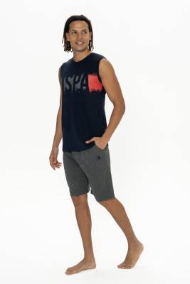 U.S. Polo Assn. - U.S. Polo Erkek Kolsuz T-shirt Ve Şort Takım