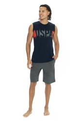 U.S. Polo Erkek Kolsuz T-shirt Ve Şort Takım - Thumbnail
