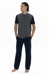 U.S. Polo Erkek Renk Bloklu Yazlık Pijama Takım, Kısakol Bisiklet Yakalı ve Cepli - 2