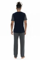 U.S. Polo Erkek Renk Bloklu Yazlık Pijama Takım, Kısakol Bisiklet Yakalı ve Cepli - 8