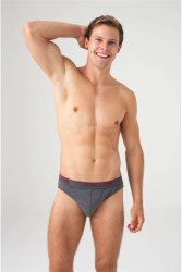 U.S. Polo Erkek Siyah Antrasit Lacivert 3'lü Slip, %95 pamuk %5 elastan - 4