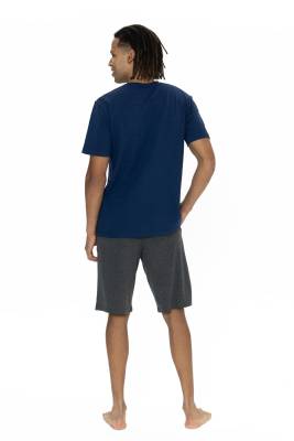 U.S. Polo Assn. - U.S. Polo Erkek Şortlu Takım, Bisiklet Yaka, Kısakol, T-shirt ve Cepli Şort Takım (1)