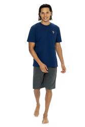 U.S. Polo Erkek Şortlu Takım, Bisiklet Yaka, Kısakol, T-shirt ve Cepli Şort Takım - 3