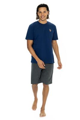U.S. Polo Erkek Şortlu Takım, Bisiklet Yaka, Kısakol, T-shirt ve Cepli Şort Takım - 3