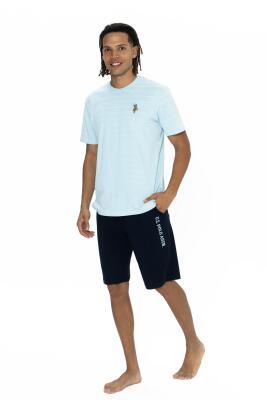 U.S. Polo Erkek Şortlu Takım, Bisiklet Yaka, Kısakol, T-shirt ve Cepli Şort Takım - 4