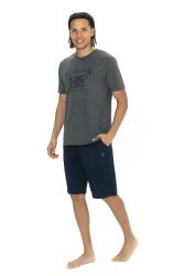 U.S. Polo Erkek T-shirt ve Cepli Şort Takım, Kısakol, Bisiklet Yaka, Cep Detaylı - 2