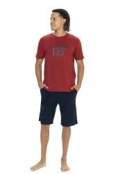 U.S. Polo Erkek T-shirt ve Cepli Şort Takım, Kısakol, Bisiklet Yaka, Cep Detaylı - 4