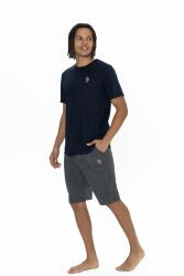 U.S. Polo Erkek Yuvarlak Yaka T-shirt Şort Takım, Cep detaylı - 5