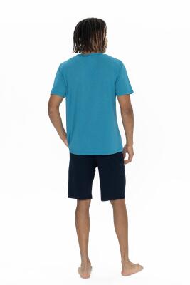 U.S. Polo Erkek Yuvarlak Yaka T-shirt Şort Takım, Cep detaylı - 8