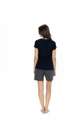 Us Polo Kadın Bisiklet Yaka, Kısakol, T-shirt ve Cepli Şort Takım - 4